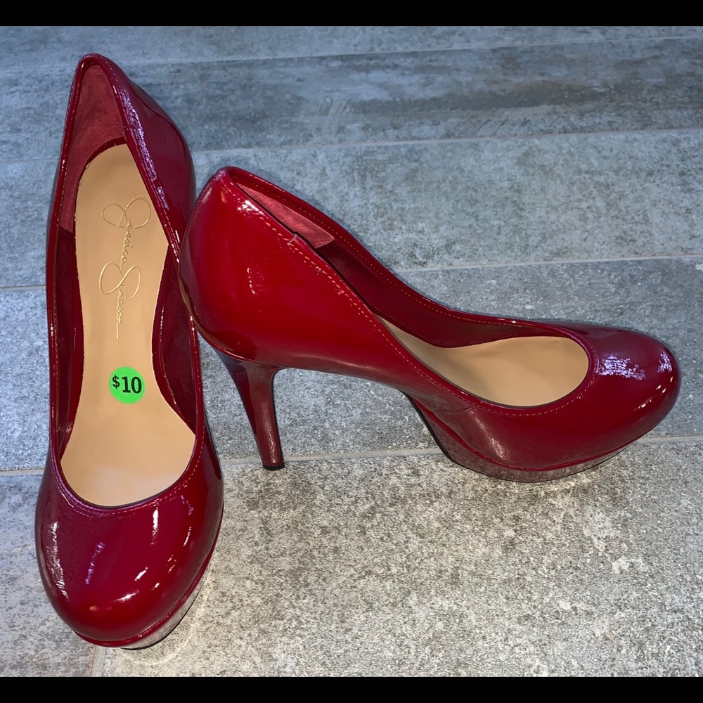 Bright Red Jessica Simpson Heels